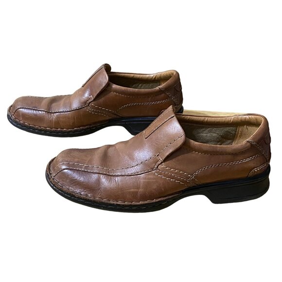 Clarks Collection Mens Escalade Step Loafer Shoe Size 8.5 Tan Brown - Picture 2 of 8
